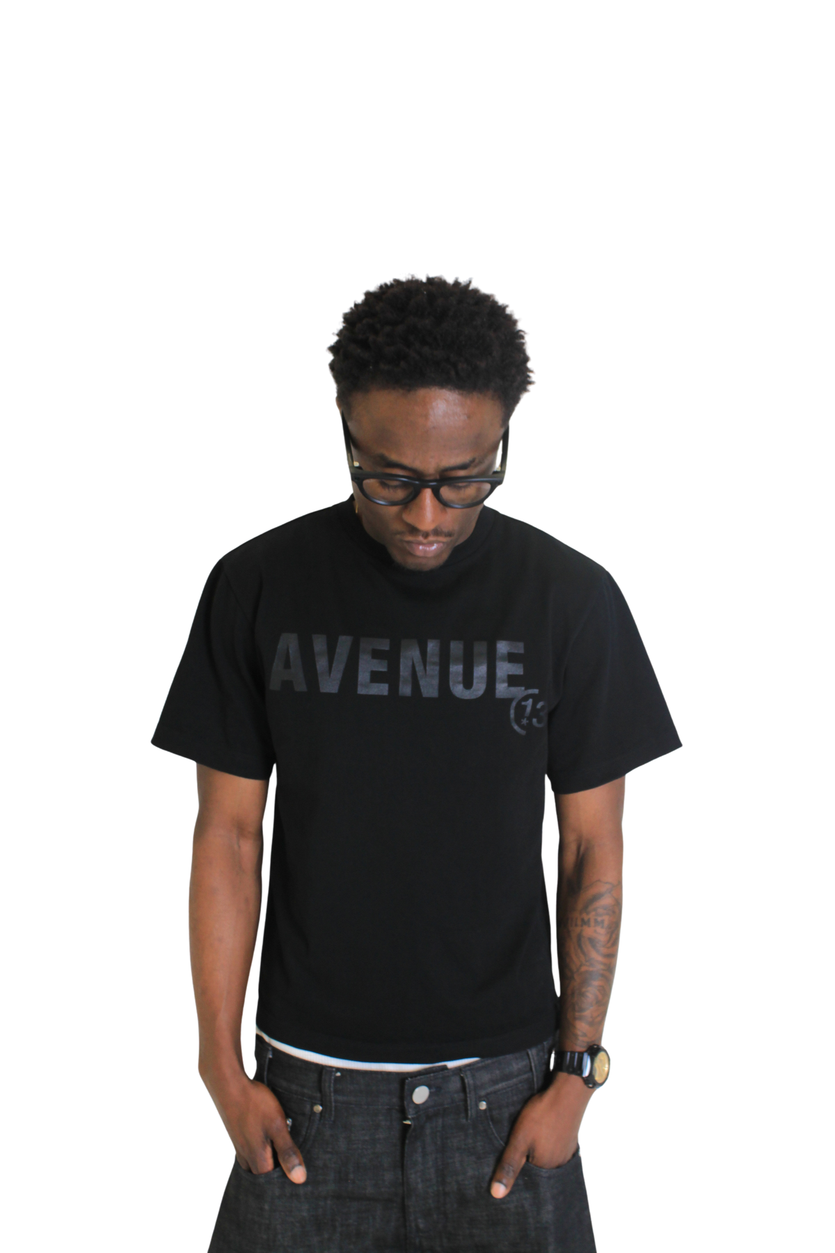 BLACK ON BLACK TEE